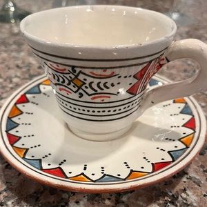 Serghini Safi Handpainted/signed Cup & Saucer